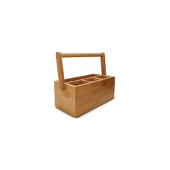 Porta talher de bambu com alça - comprar online