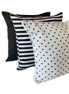 Kit Capa de Almofada Black and White