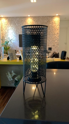Luminária de metal preta - comprar online