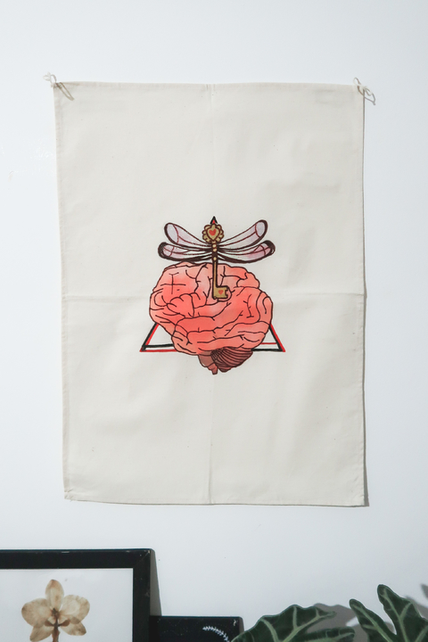 Bandeira “A mente é a chave”