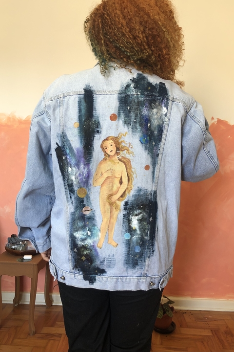 Jaqueta jeans customizada