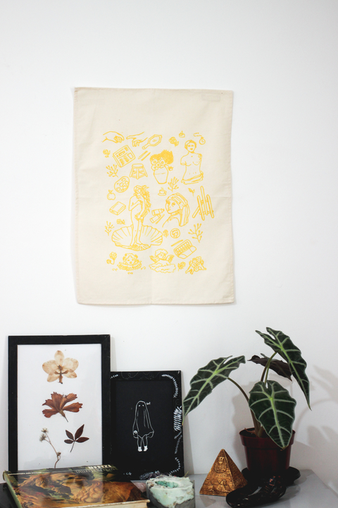 Bandeira Artsy amarela