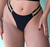 P|M - Calcinha Dois Corações Fio Conforto Preto HP007 - comprar online