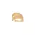 Piercing fake fios cravejados - banho de ouro