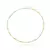 Colar bolinhas lisas 4mm/2mm (40cm) - banho de ouro