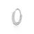 PIERCING ARGOLA CRAVEJADA FINA 8MM - PRATA 925