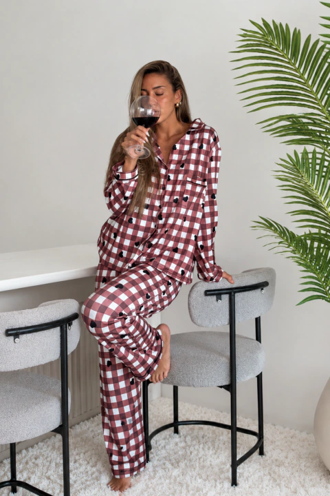 PIJAMA CAMISERO ESTAMPADO en internet