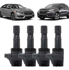 4x Bobinas Ignição Civic Hrv 1.8 16v 2012 A 18 30520r1aa01