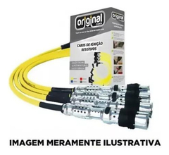 Cabo De Ignicao 7mm Mitsubishi Galant 2.5 6 Cil Preto na internet