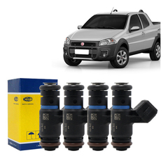 4x Bicos Injetores Strada 1.8 88cv 2020 A 23 Dk0208782