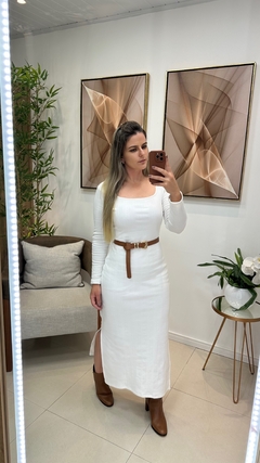 VESTIDO MIDI FORRADO - comprar online