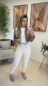 JAQUETA CROPPED CAQUI - comprar online