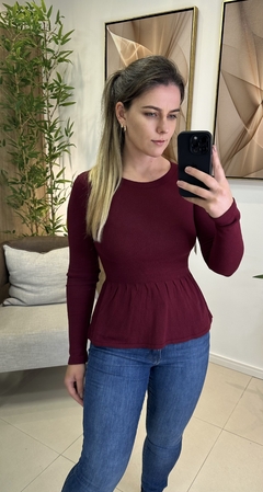 BLUSA MODAL PEPLUM - comprar online