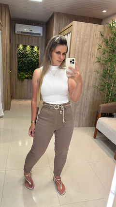 CALÇA BAGGY CAQUI - comprar online