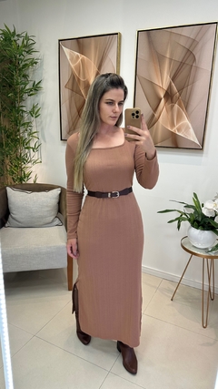 VESTIDO MIDI FORRADO - comprar online