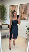 VESTIDO COURO MIDI - comprar online
