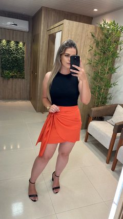 SAIA CURTA LINHO - Moda Bella