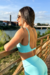 Top slim com elástico - azul piscina - comprar online