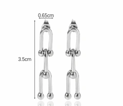 Brinco com design de elos - INOXIDÁVEL - comprar online
