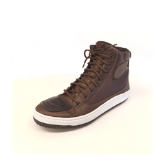 Botas Zapatillas Protecciones Moto Cuero Marron City Rider