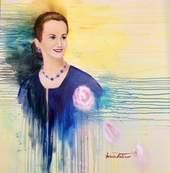 EVITA / TÉCNICA MIXTA / 90X90 CM