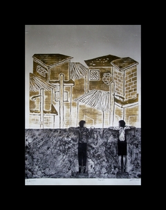 Serie "Muros Internos" / 2013 / Técnica mixta / 55 x 71 cm.