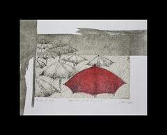 Serie "Muros Internos": Aún sigo siendo el mismo / 2013 / Mezzotinta / 30 x 20 cm.