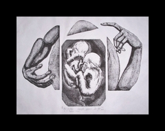 Serie "Vivencias": Géminis / 2010 / Técnica mixta / 80 x 60 cm.