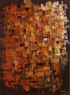 Acrílico espátula sobre Lienzo/ 80 × 60 cm