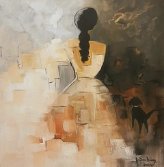 Serie Fragmentos: Reminiscencia / 2024 / Acrílico sobre lienzo / 50 x 60 cm.