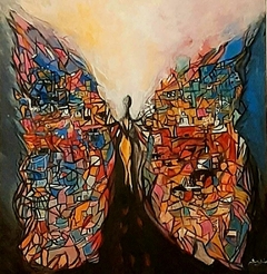 Despertar / 2024 / Acrílico sobre lienzo / 110 × 120 cm. - comprar online