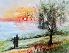 POETRY/ ACUARELA SOBRE YUPO / 60 X 55 CM
