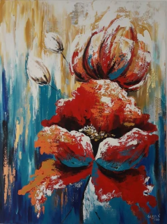 Místicas /Acrílico sobre lienzo /60 x 80 cm / $ 14000