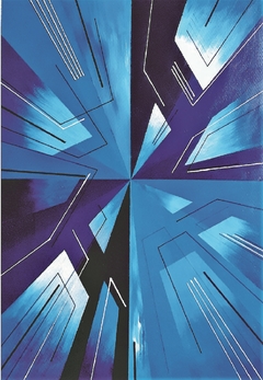 sin título 6 / acrílico sobre papel de acuarela / 52 x 75 cm