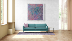 El valor del tiempo / Acrílico, esmalte y marmolina sobre lienzo / 150 x 150 cm - comprar online