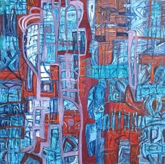 Canquén / 2023 / Óleo sobre lienzo / 100 x 100 cm. / $1500