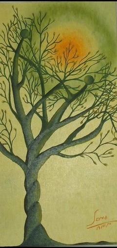 CONTENCIÓN Óleo sobre lienzo. 40 X 70 cm
