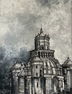 Cúpula Cielo Grigia / Acrílico sobre lienzo / 70 x 90 cm.