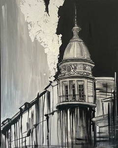 Cúpula Intorno al Cielo / Acrílico sobre lienzo 70 x 90 cm.