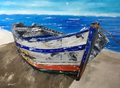 Descanso. Oleo sobre tela. 50x70. Pincel y espátula