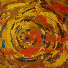 EL OJO DE DIOS / Técnica mixta / 87 x 100 cm.
