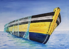 Entre redes. 50x70 Oleo sobre tela. Pincel