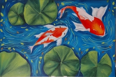 Sakana / Acrílico / 90 x 70 cm / USD 500