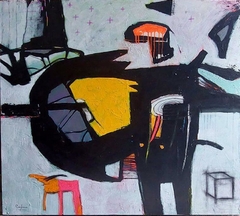 LABERINTO/ 2022/ Acrílico sobre lienzo/ 90x100 cm / US$ 800.00