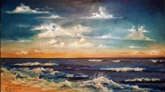 LA CALMA EN EL MOVIMIENTO 80 x 60 cm. Óleo sobre lienzo.