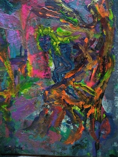 Mujer del árbol / Técnica Mixta / 30 x 43 cm /