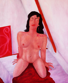 Musa / óleo sobre cartón entelado / 60 x 70 cm