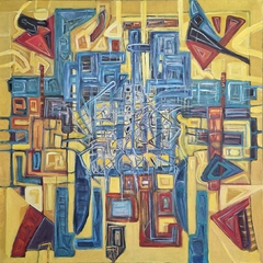 No factible / 2018 / Óleo sobre lienzo / 100 x 100 cm. / $1500