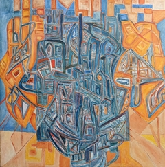 Piedra azul / 2018 / Óleo sobre lienzo / 100 x 100 cm. / $1500