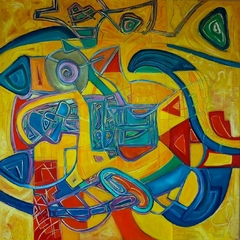 Puerta al sol / 2023 / Óleo sobre lienzo / 100 x 100 cm. / $1500